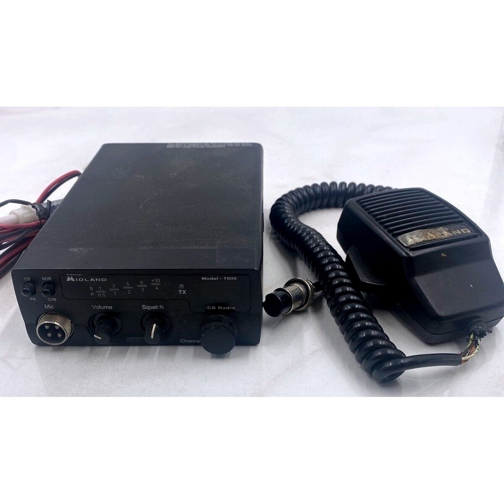 Midland CB Radio Model 1000 40-Channel CB Radio W/Mic Untested